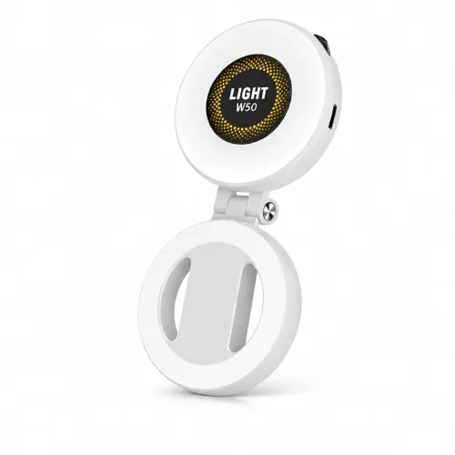 Image of W50 Magnetic Foldable LED Selfie Ring Light For Phone