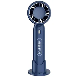 Wagzo-Portable Mini Fan Rechargeable Hand Fan with Mobile Holder 3 Adjustable