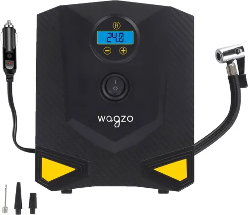 Image of Wagzo WTI-6BZ 150 PSI Portable Tyre Air Pump with LED Light