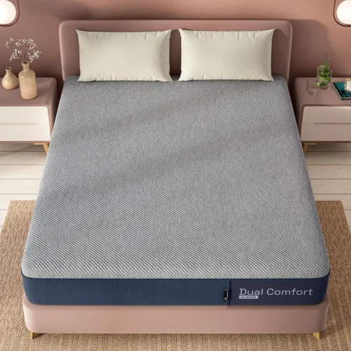 Image of Wakefit Dual Comfort Mattress - Hard & Soft 6 inch King High Resilience (HR) Foam Mattress (L x W: 80 inch x 72 inch)