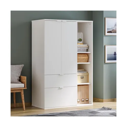 Image of Wakefit Engineered Wood Cabinet Storage Cabinet for Home Kitchen Living Room