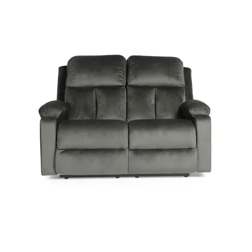 Image of Wakefit Recliner Velvet Fabric Manual Recliner Sofa 2 Seater with 3 Years Warranty