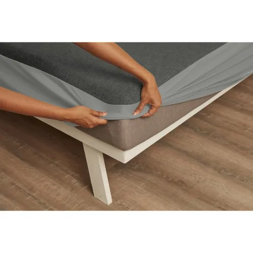 Image of Wakefit Water Proof Terry Cotton Feel Mattress Protector | Alloy Grey