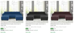 Wakesure 5-Seater Velvet Sofa @ Flat 78% OFF