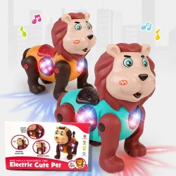 Walking Lion Toy with Lights & Sounds | Moving Animal Toy for Kids