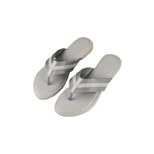 Image of Walktrendy Womens Synthetic Grey Open Toe Flats
