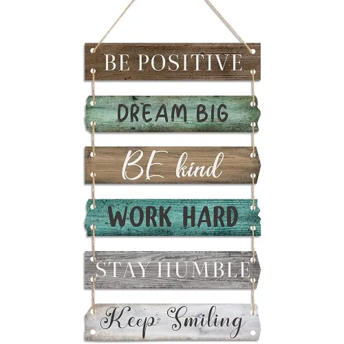 Image of Wall Decor Recycled Board Hanging Set 6 Pieces