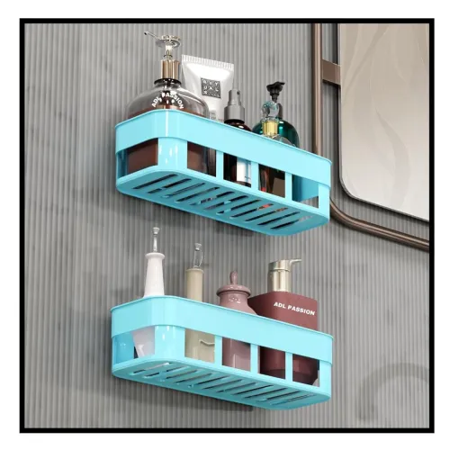 Image of Wall Mounted Waterproof Shelf for Bathroom & Kitchen Po2