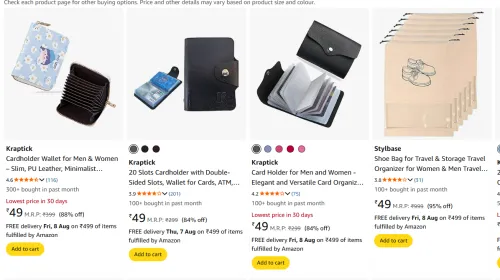 Image of wallet & accessories From ₹49