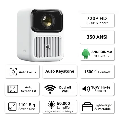 Image of WANBO Dali 1 Fully Automatic LED Projector