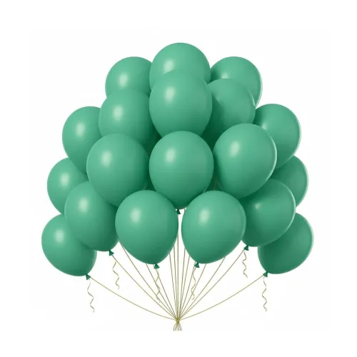 Image of Wanna Party 8\' Dark Green Latex Balloon 20Ct