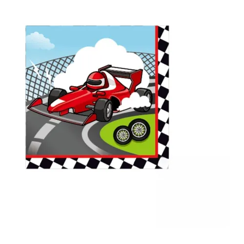 Image of Wanna Party Race Car Dinner Paper Napkins (20-Pack)
