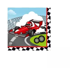 Wanna Party 20PCS Race Car Dinner Paper Napkins - Disposable Transport Theme for Boys - Racing Car Supplies