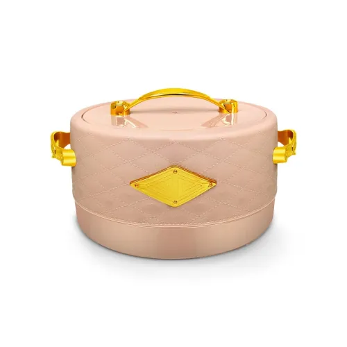 Image of WARMEO Trinity Insulated Inner Stainless Steel Casserole, 2100ml, Rose Pink| BPA Free | Food Grade | Easy to Carry | Eas