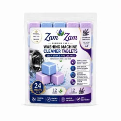 Washing Machine Cleaner 24 Tablet | 12 Fresh Flavour + 12 Lavender Flavour | - Descaler for Washing Machine Front Load & Top Load | Remove Limescale & Soap Scum, Tough Grime