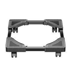 Washing Machine Trolley with Wheels & Anti Vibration Grips - Game Adjustable Metal Stand for All Semi or Front or Top Lo