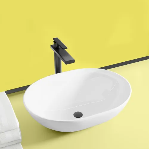 Image of WASSMIST Ceramic Wash Basin for Bathroom 6D x 33.5W x 13.5H (CM)