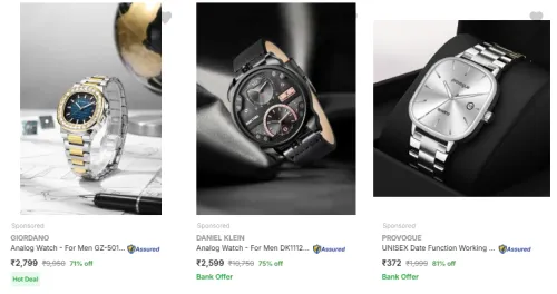 Image of Watches Starting @ ₹372