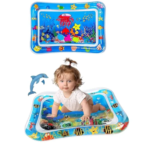 Image of Water Play Mat Toys for Baby, Non-Toxic Perfect Fun time Play Inflatable Water mat for Baby (Multicolor)