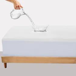 OYO Baby Waterproof Cotton Feel Mattress Protector 72x48 Twin Bed (White)