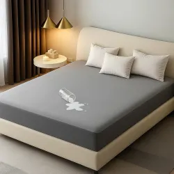 Waterproof Mattress Protector Single 72x30 – Ultra Soft Terry Cotton, Breathable & Hypoallergenic (Grey)