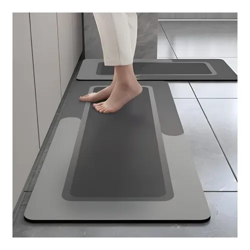 Image of Waterproof Memory Foam Kitchen Mats Set of 2 – Non-Slip Comfort Rugs