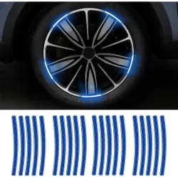 Waterproof Reflective Car Night Visibility Tyre Rim Safety Sticker Po20