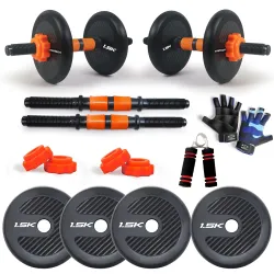 WATSON Premium Rubber Dumbbell Set