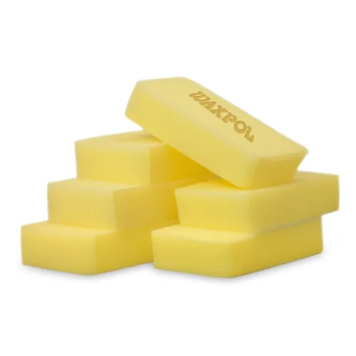 Image of Waxpol Soft Foam Applicator Sponge (Pack of 6) for Car Polish & Wax Application