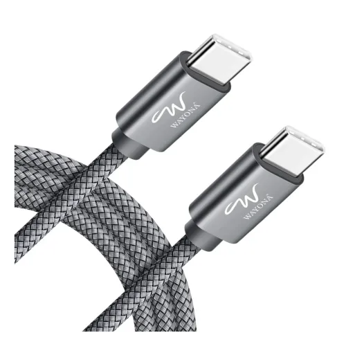 Image of Wayona 65W USB-C to USB-C Cable (2M, Grey)