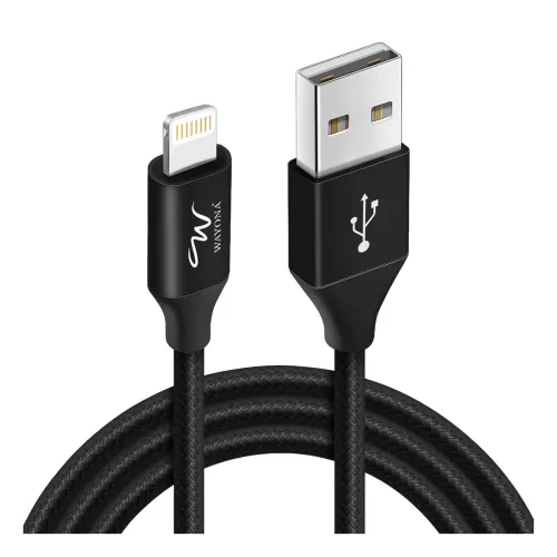 Image of Wayona Nylon Braided 3A Lightning to USB A Syncing and Fast Charging Data Cable