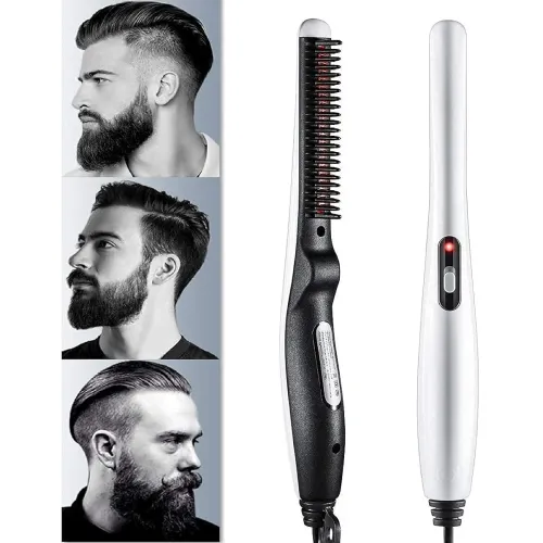 Image of Wazdorf Quick Hair Styler & Beard Straightener Comb for Men