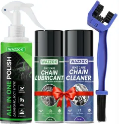 WAZZOX Combo Of Chain Lubricant & Chain Cleaner Bike & Car Polish