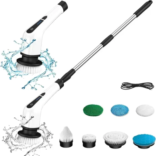 Image of wearonics Electric Spin Scrubber Electric Bathroom Cleaning Brush