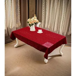 Weavers Villa Cotton Floral Net Table Cover