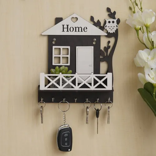Image of Webelkart Premium Wooden House Keys Hanger Key Holder for Home
