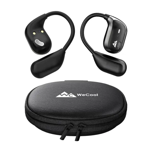 Image of WeCool Moonwalk M2 Pro Open Ear Earbuds Wireless with Ergonomic Ear Hooks, Bluetooth 5.4 Ows Earphones with Call Noise R