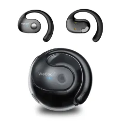 WeCool Moonwalk Mini2 Open Ear Earbuds Wireless with Call Noise Reduction, 60H Playtime Bluetooth 5.4 Ows Earphones with