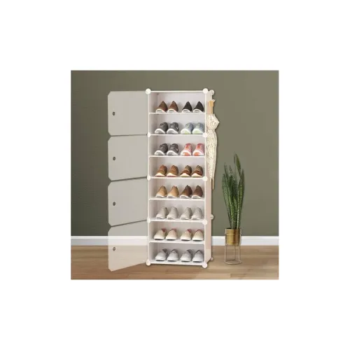 Image of WeCool SR-W8 8-Layer Shoe Rack with Door – White