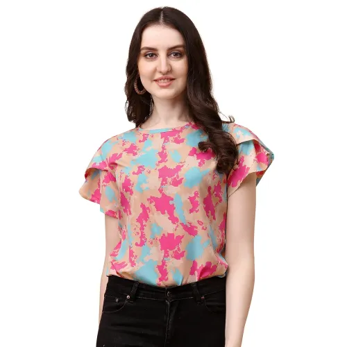 Image of Wedani Floral Casual Round Neck Top