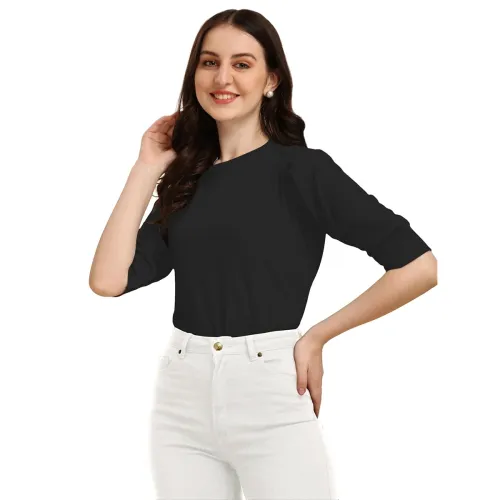 Image of Wedani Women's Solid Regular Fit Top