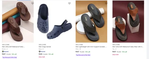 Image of Welcome Men’s Footwear at minimum 65% Discount