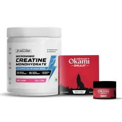 Wellcore Creatine Powder with Shilajit Resin 20g (Creatine 122g)