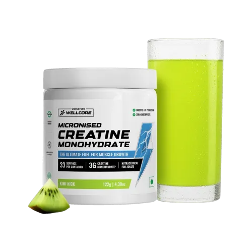 Image of Wellcore Micronised Creatine Monohydrate (122 g, Kiwi Kick)