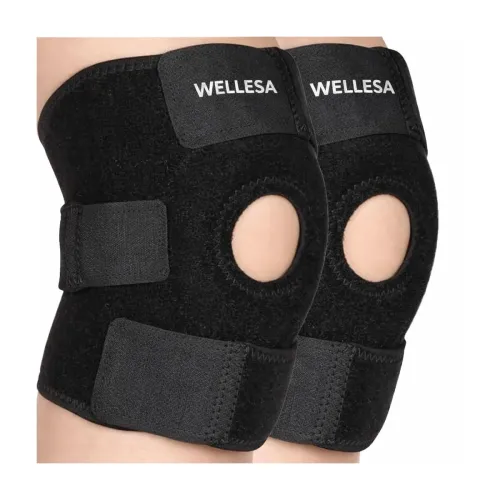 Image of WELLESA Premium Open Patella Knee Support Brace for Men & Women