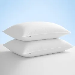 WELLGIVER Height Adjustable Microfiber Sleeping Pillows – Set of 2