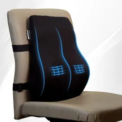 WELLGIVER Memory Foam Lumbar Support Pillow for Office Chair & Car Seat – Ergonomic Back Cushion for Lower Back Pain Rel
