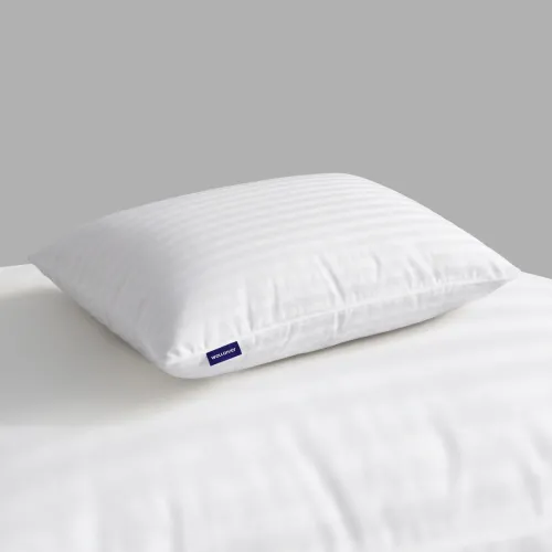Image of WELLGIVER Microfibre Sleeping Pillow Pack of 1 Stripes Ultra Soft Bed Pillow