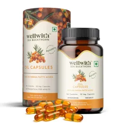 Wellwith Sea Buckthorn Berry Oil Omega 7 500mg, 30 Capsules