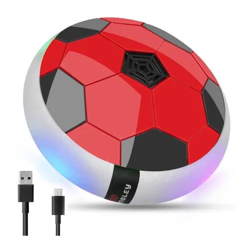Image of Wembley Rechargeable Hover Football Toy (Red)